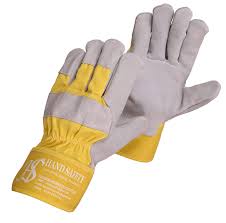 Heavy-Duty Yellow-Cuff Gloves